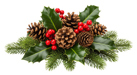 christmas decoration isolated on white or transparent background