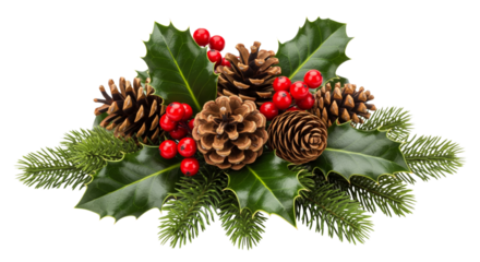 christmas decoration isolated on white or transparent background