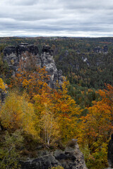 autumn landscape in the mountains