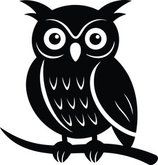 owl sitting on branch