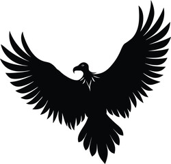 eagle with wings vector