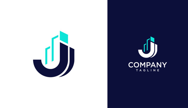 Letter j logo design template. Monogram j logo icon