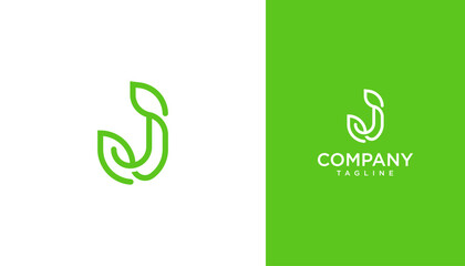 Letter j logo design template. Monogram j logo icon