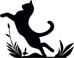 black cat silhouette