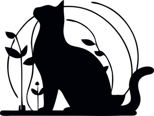 black cat silhouette