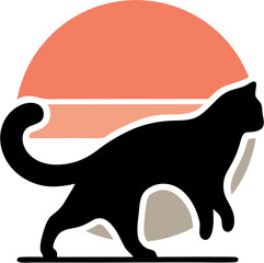 vector illustration of a cat