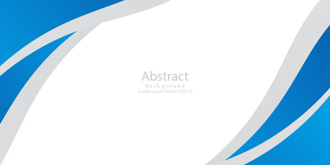 Abstract blue wavy business style background. futuristic technology concept