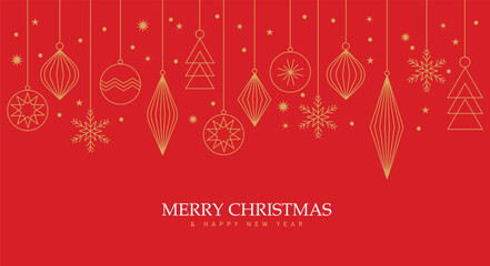 Golden Merry Christmas calligraphy isolated on background holiday illustration Christmas element