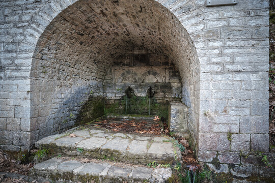 Avragonia Fountain near Mikro Papingo, Greece
