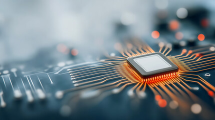 Ai agent integration in circuit design technology lab digital content high-tech environment close-up view innovation insights