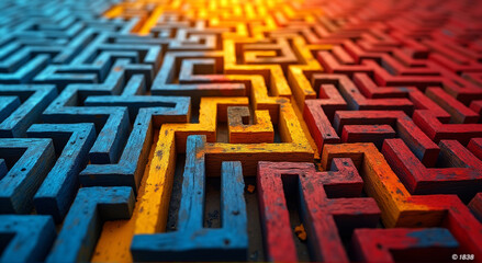 blue labyrinth in the labyrinth