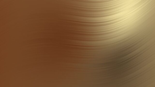 Brown gradient background featuring a circular brushed metal texture with a radiant gradient from warm bronze to shimmering gold, creating an elegant polished effect
