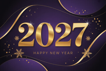 happy new year 2027 celebration background
