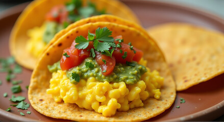 nachos with guacamole and salsa