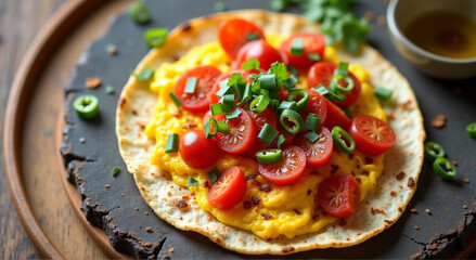 tomato salad with mozzarella and basil