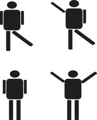 Abstract Human Figure Poses and Movements