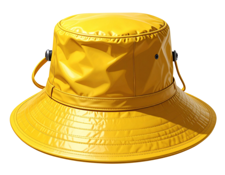  yellow bucket hat PNG transparent 
