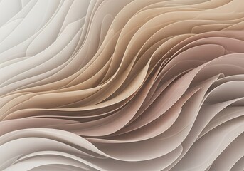 Elegant abstract background featuring layered smooth flowing shapes
