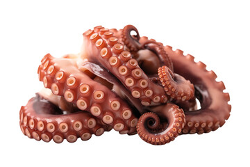 Cooked octopus with tentacles, a delicious seafood dish