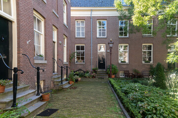Van Brienens Hofje De Star, founded in 1804, is located on the Prinsengracht in the old center of...