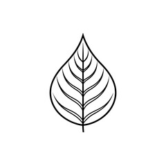 Black leaf vector