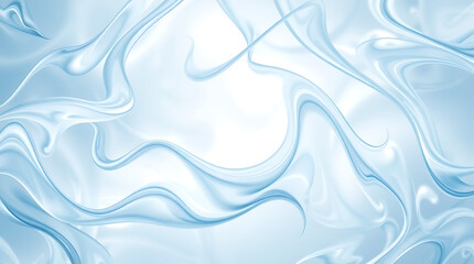 Naklejka premium Ethereal Blue Swirls: A mesmerizing display of swirling blue gradients, evoking a sense of calm and fluidity. This abstract composition uses flowing forms to create a tranquil experience.