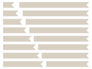 色んな長さのタイトルやラベルに使えるフレームのセット