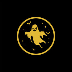 Halloween scary gosh Logo Design Template