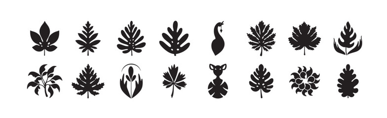 Business logo abstract geomatic shape flower botanical outline spiral motion swirl texture energy decorative icon symbol company vintage circle leaf fire water bird wing bundle, vector illustration.