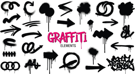 Hand drawn doodle illustrations of italian summer vacation elements including pizza wine palm trees and la dolce vita text