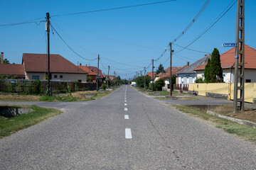 Row of family houses in Hungary