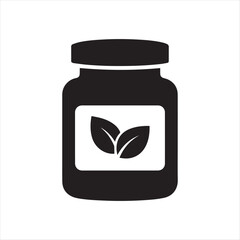 Natural leaf herbal supplements logo design with organic elements