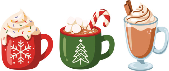 Christmas Dessert Vector Illustration, Festive Holiday Sweet Vector Design, Merry Christmas Cake Vector Art, Christmas Cookie and Candy Vector, Winter Christmas Dessert Collection