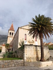Fototapeta premium church of st marc in makarska croatia