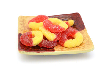 Gummy rings shaped cutter, isolated on white background