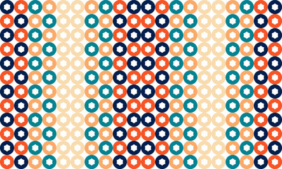 vintage red blue orange yellow green color oval dot arrange vertical column repeat seamless style design for fabric print or t-shirt paint or backdrop wall