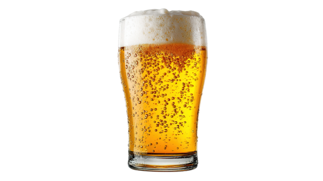 Tall glass of iced cola with red straw isolated on transparent background - Powered by Adobe