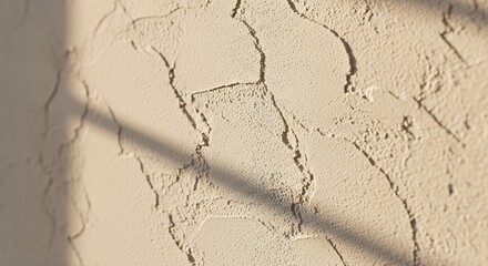 Subtle textures and shadows dance across a neutral toned stucco wall creating an elegant backdrop