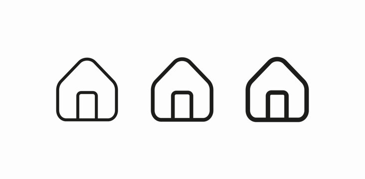 simple home navigation icon sign vector