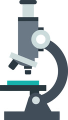 Modern microscope science lab equipment illustration vector