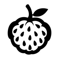 Custard apple fruit icon