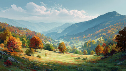 autumn in the mountains
