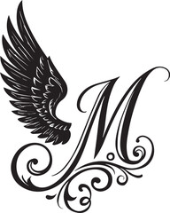 Obraz premium “She moves with the grace of her own initial.”“Even letters long to fly.”