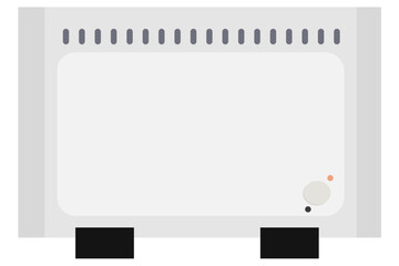 遠赤外線パネルヒーター 省エネ・静音タイプのシンプルデザイン家電イラスト