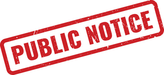 Official Red Grunge Stamp Indicating an Important Public Notice for Community Awareness