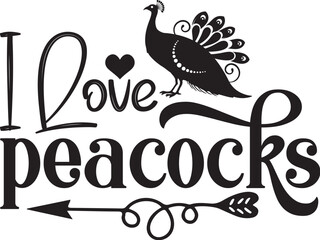 peahen SVG Design