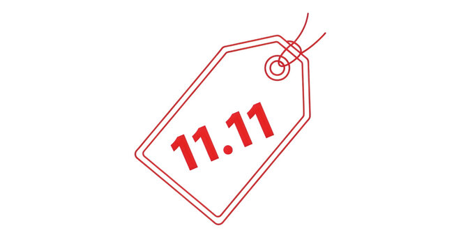 Clean 11.11 Offer Tag