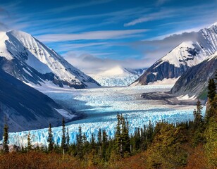 scenic photograph of the hubbard glacier in the yukon of alaska landscape