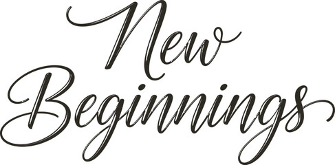 Calligraphy Art Inspiring New Beginnings Script