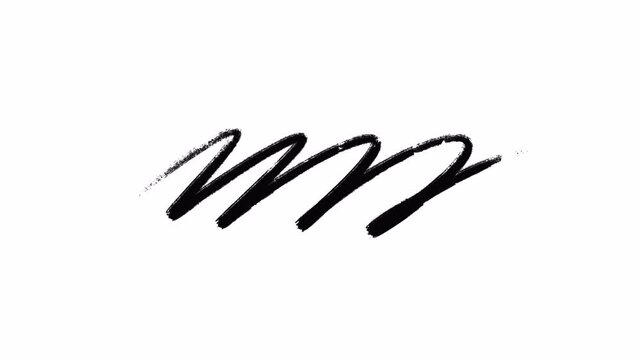 Hand drawn animated doodle scribble. Video clip with alpha channel.